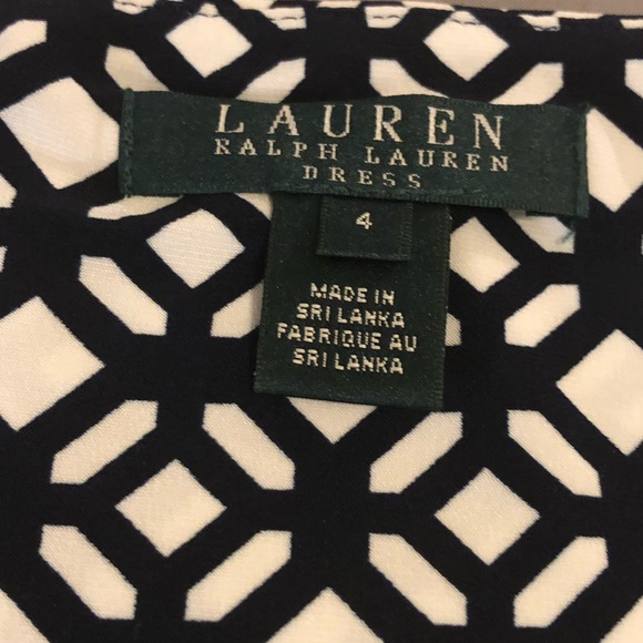 Lauren Ralph Lauren Geometric Print Dress Size 4 - Picture 3 of 5